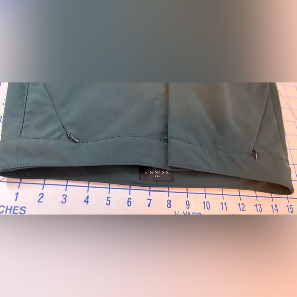 White House Black Market Dark Green “The Skinny” Trousers Size 4 - Picture 7 of 14
